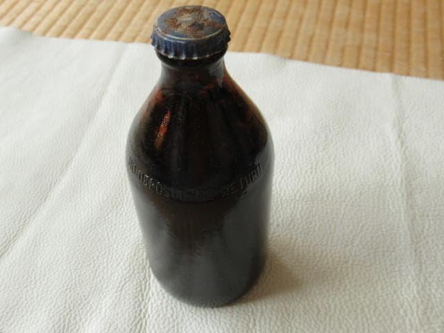 極希少 未開封 1950年頃◆トキワインキ 輸出用 万年筆用 インク瓶 王冠付