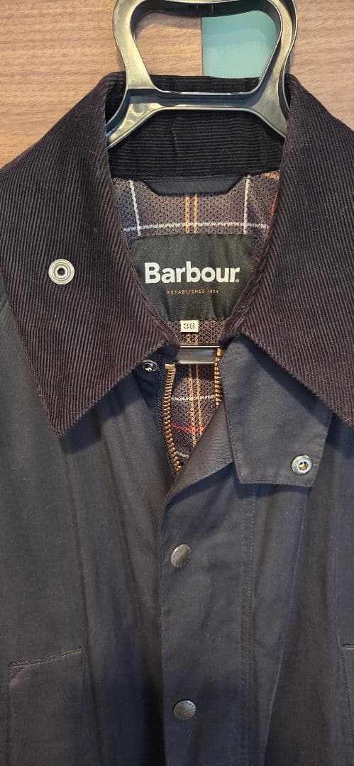 Barbour ビデイル ノンオイル 黒 BEAMSF別注 38【美品】