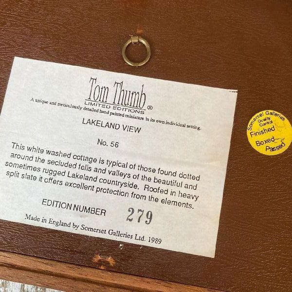 イギリス  ヴィンテージTom Thumb*限定版 ハンドペイント ウォールデコ