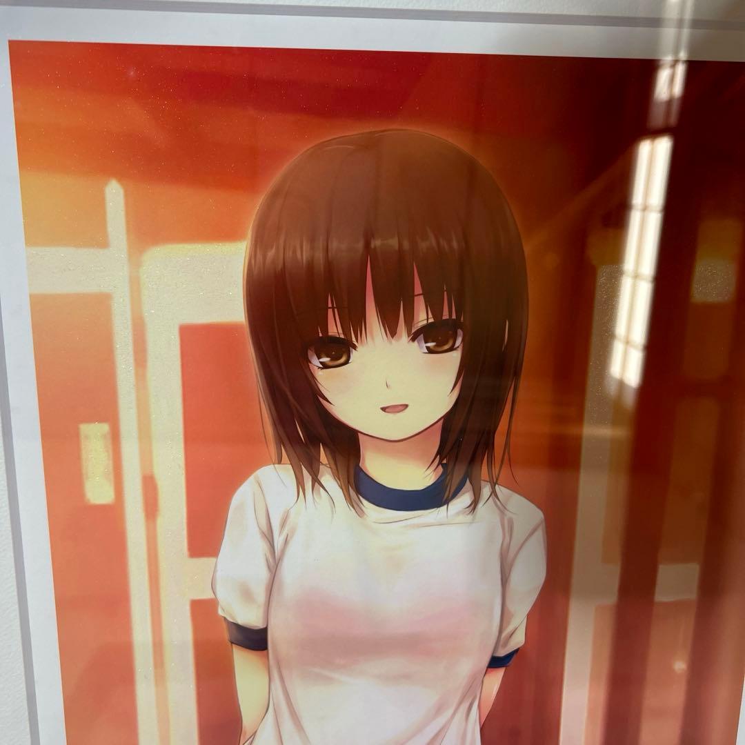 珈琲貴族 版画　放課後、キミとふたり　アールビバン　ミクスドメディア　直筆サイン