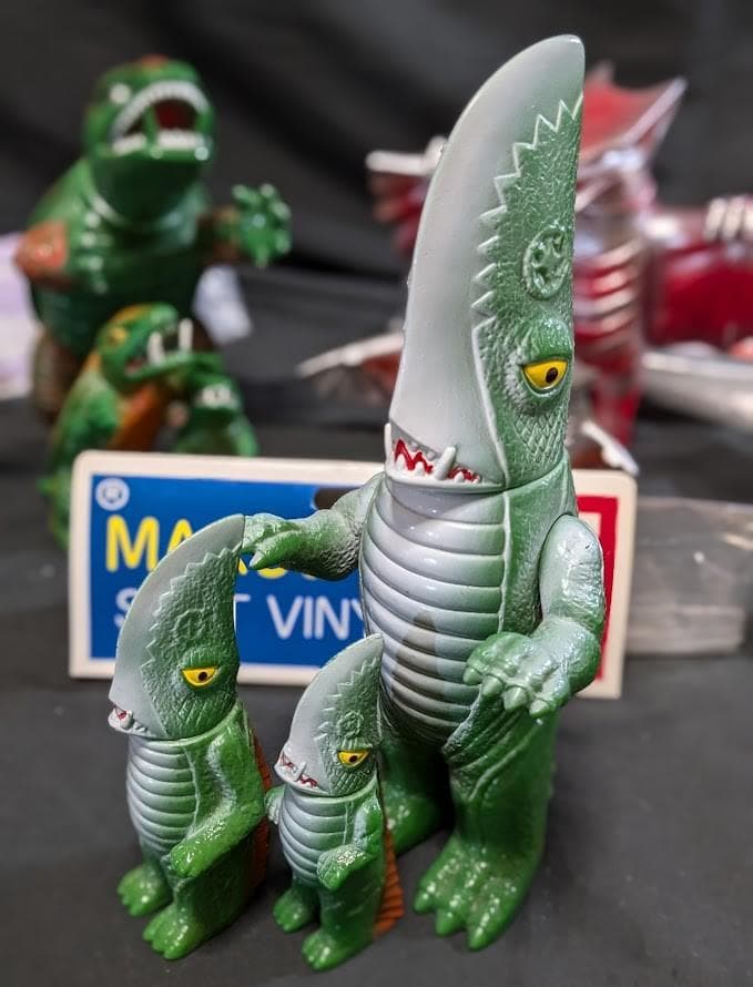 【テロン】昭和ガメラ＆ギロン＆宇宙ギャオス（日東復刻）ソフビ９体セット