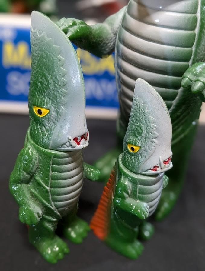 【テロン】昭和ガメラ＆ギロン＆宇宙ギャオス（日東復刻）ソフビ９体セット