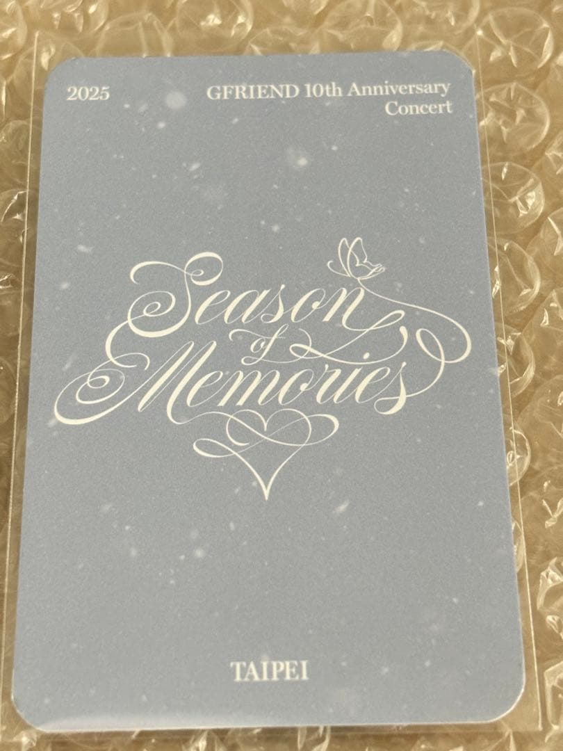 GFRIEND 10th Anniversary 入場特典　トレカ　ウナ　台北