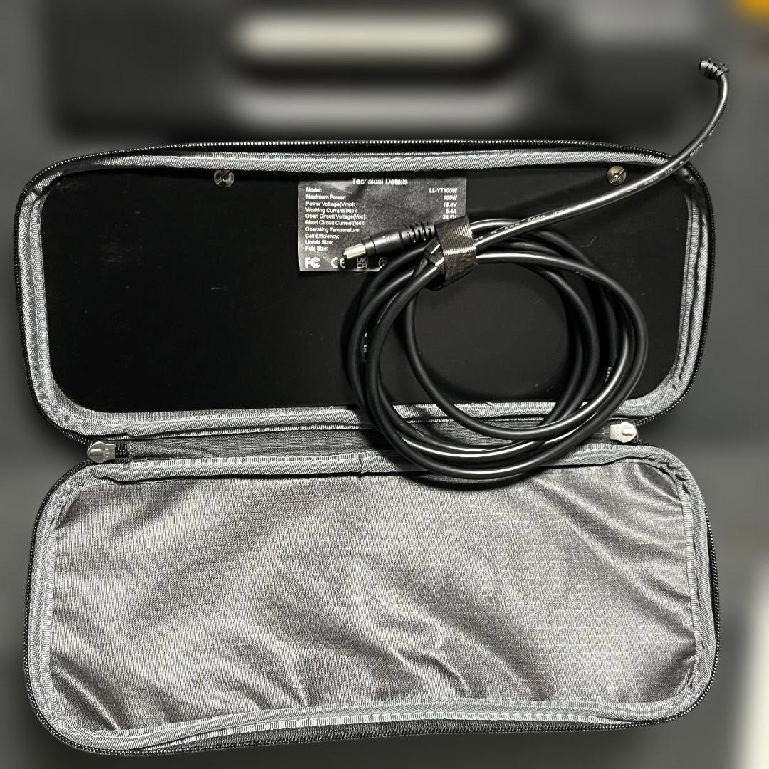 PECRON PV100 100W ソーラーパネル 折りたたみ DC5521