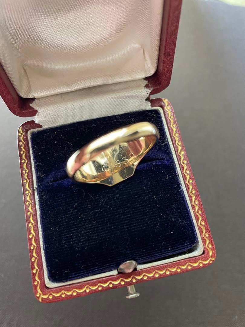 s♡・:*˚　ビンテージ　シグネットリング　9金　9k