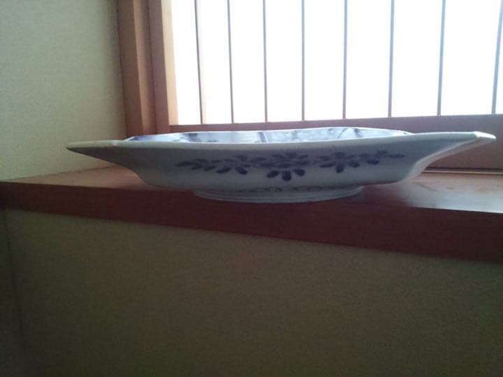 古伊万里　染付　角皿　江戸後期