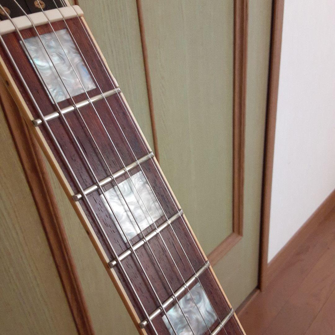 渋色　Burny レスポールエレキギター アイボリー　タッチペンあり