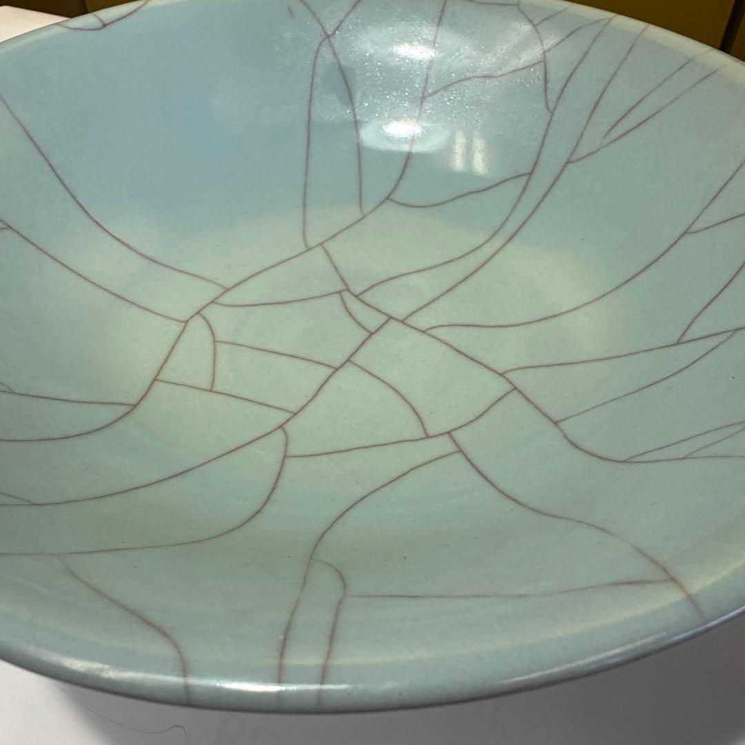 【真作保証】 田中光謙 自作 青磁花 人気作家 日本伝統工芸展 日本工芸正会員