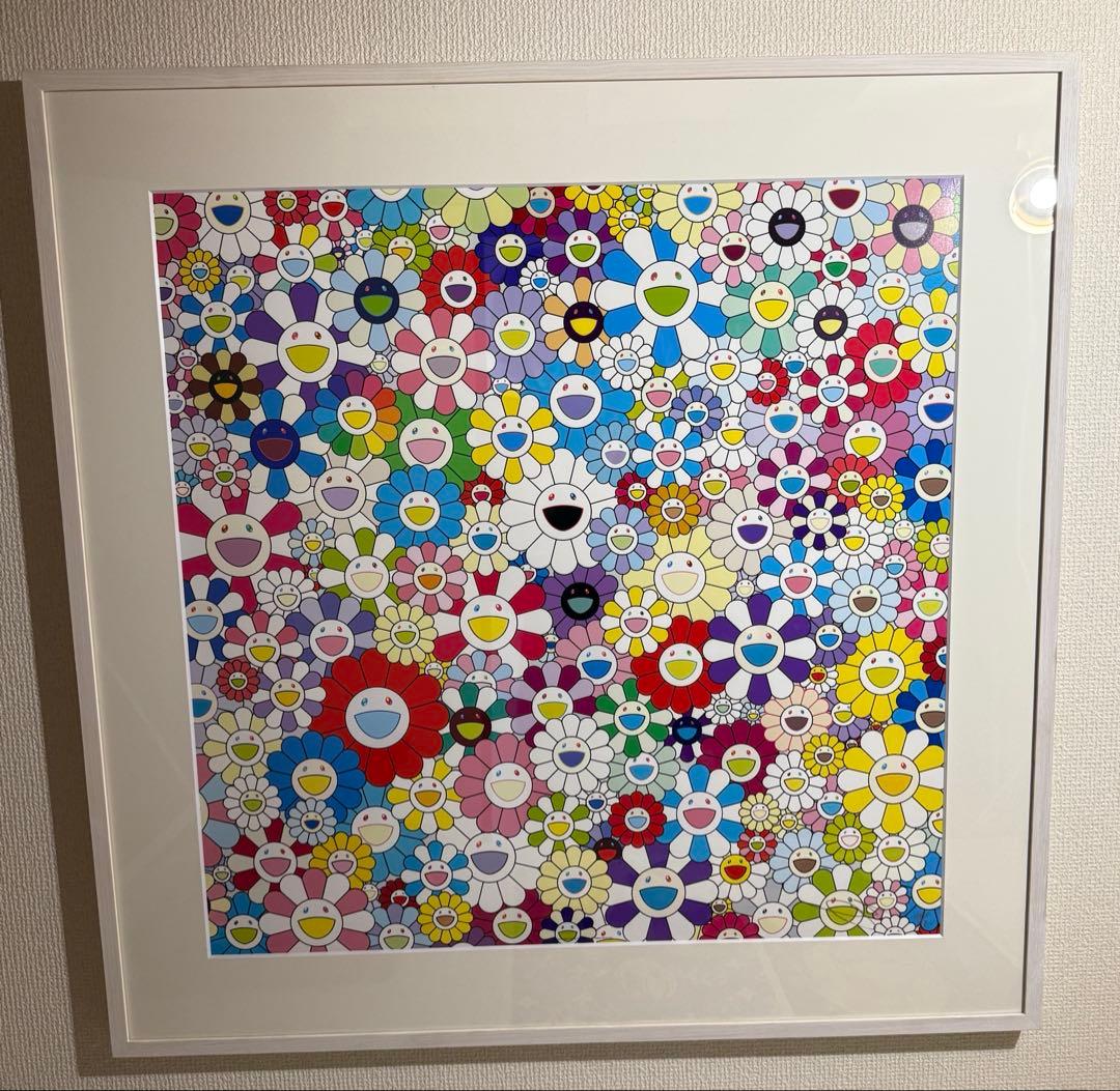 他の方発送×村上隆シルクスクリーン2点　額装