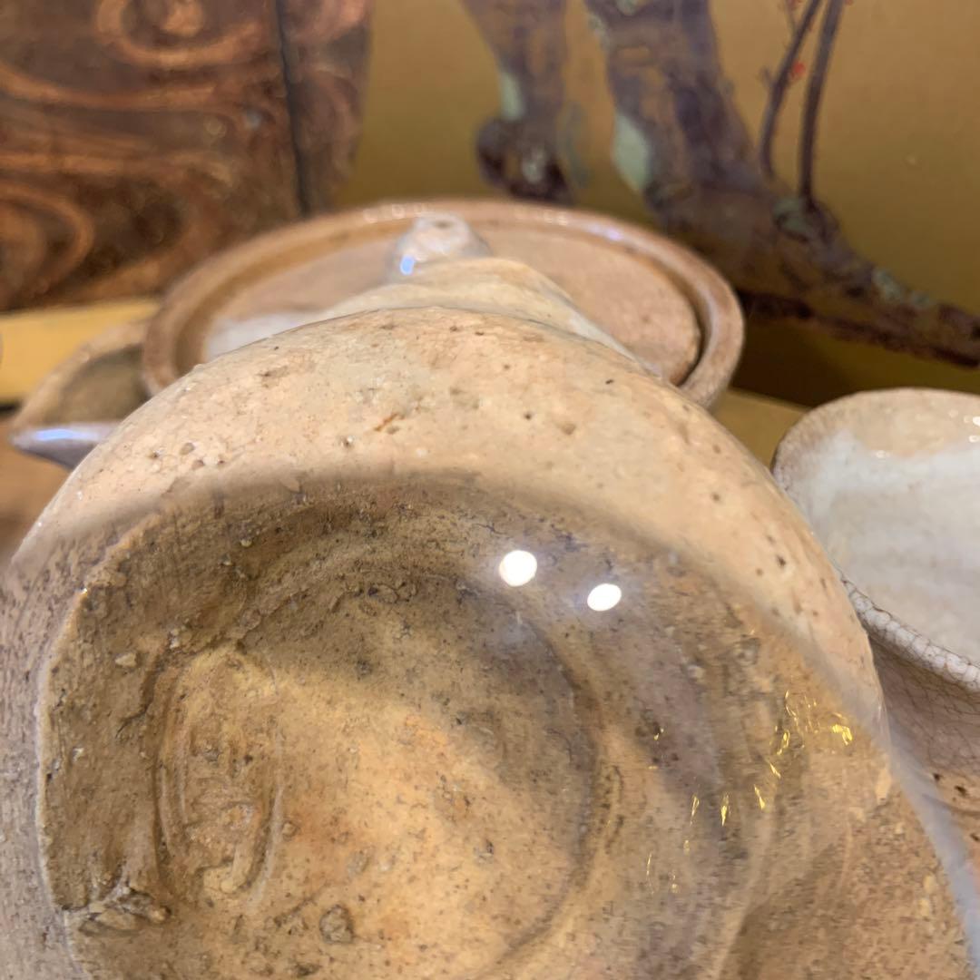 アンティーク　十代　三輪休雪　荻焼茶器