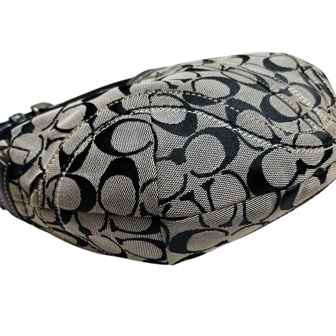 COACH　Shoulder Bag Halfmoon Canvas Hobo