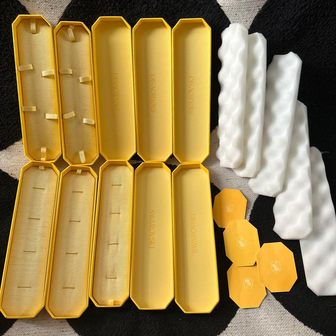 SWAROVSKI 空箱21個·紙袋14枚·リボン10本·レター袋3枚·小袋2枚