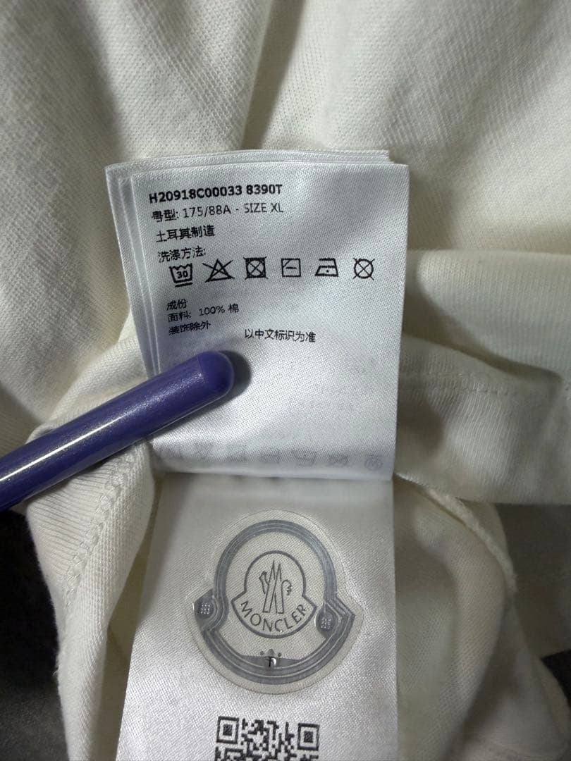 MONCLER グラフィックTシャツ ホワイト　XL