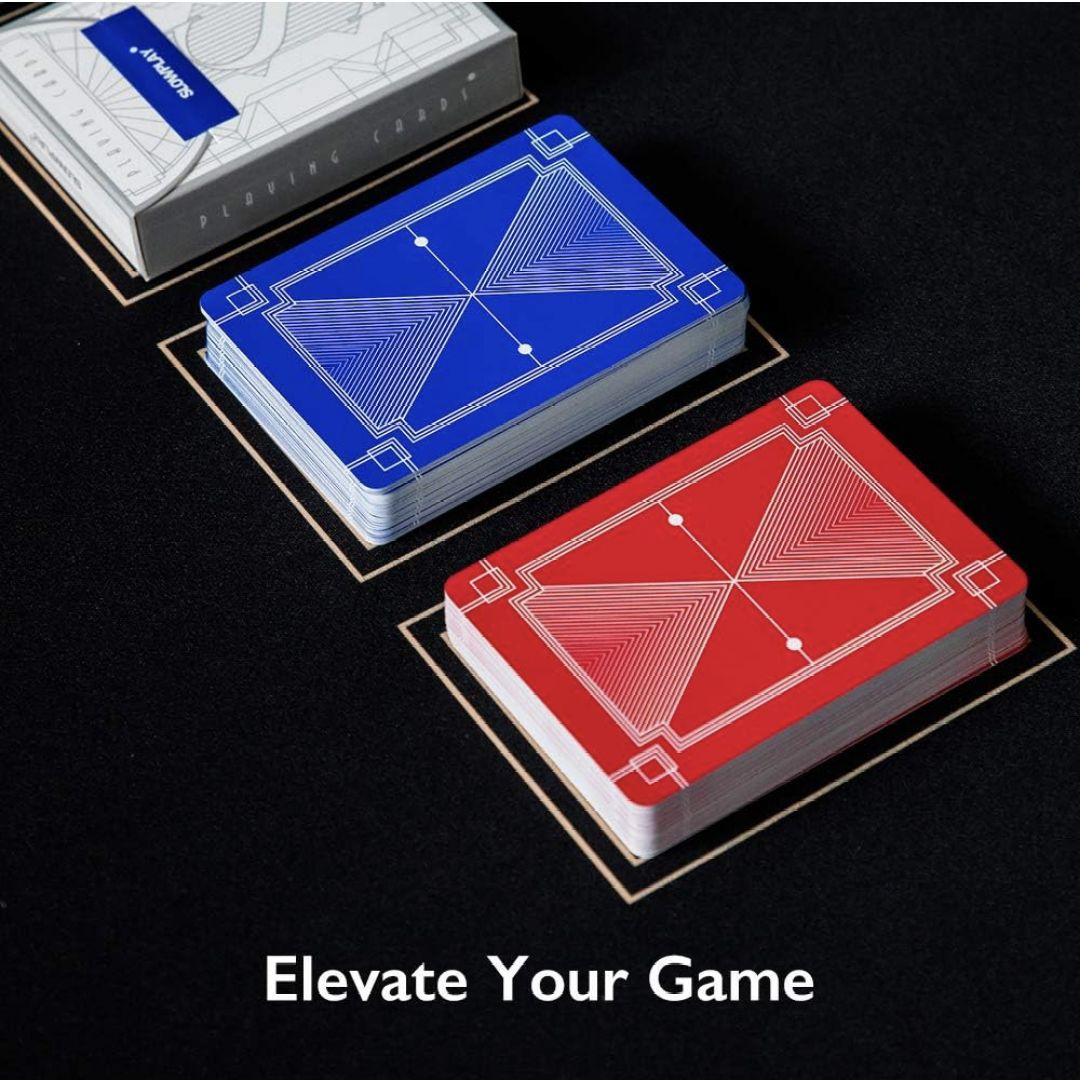 トランプ プラスチック100% ２デッキ トランプゲーム 手品 娯楽