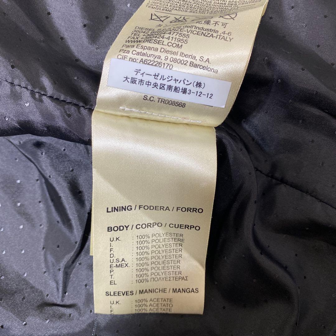 DIESEL TIMELESS 羊革 ラムレザー シングルライダースジャケット