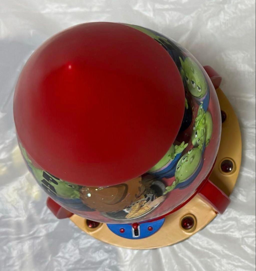 トイストーリー スペースクレーン ライトアップ オルゴール付き スノーグローブ