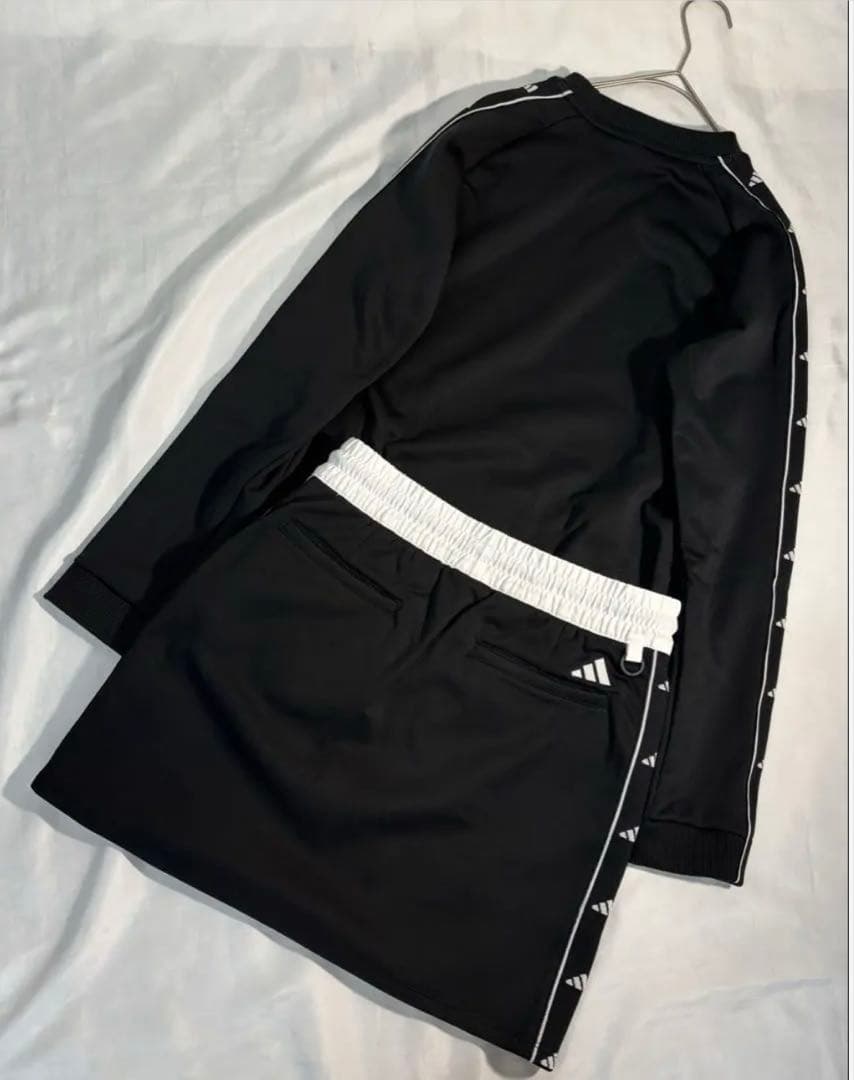 専用様…未使用　adidas ゴルフ　バイカラーセットアップ　フリース　裏起毛