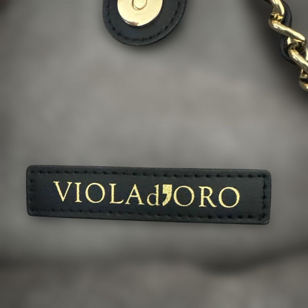 VIOLAd'ORO グレー ファーショルダーバッグ　新品未使用　完売