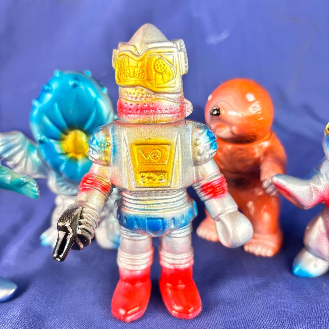 M1号　ミニサイズ　ソフビ　五体　後藤彩色所塗装　ブルマァク