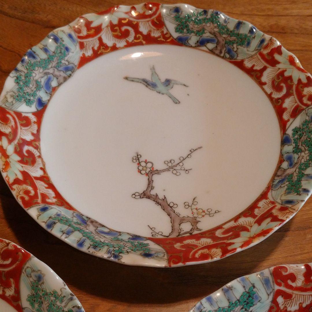 【骨董】色伊万里有田焼 5客揃い