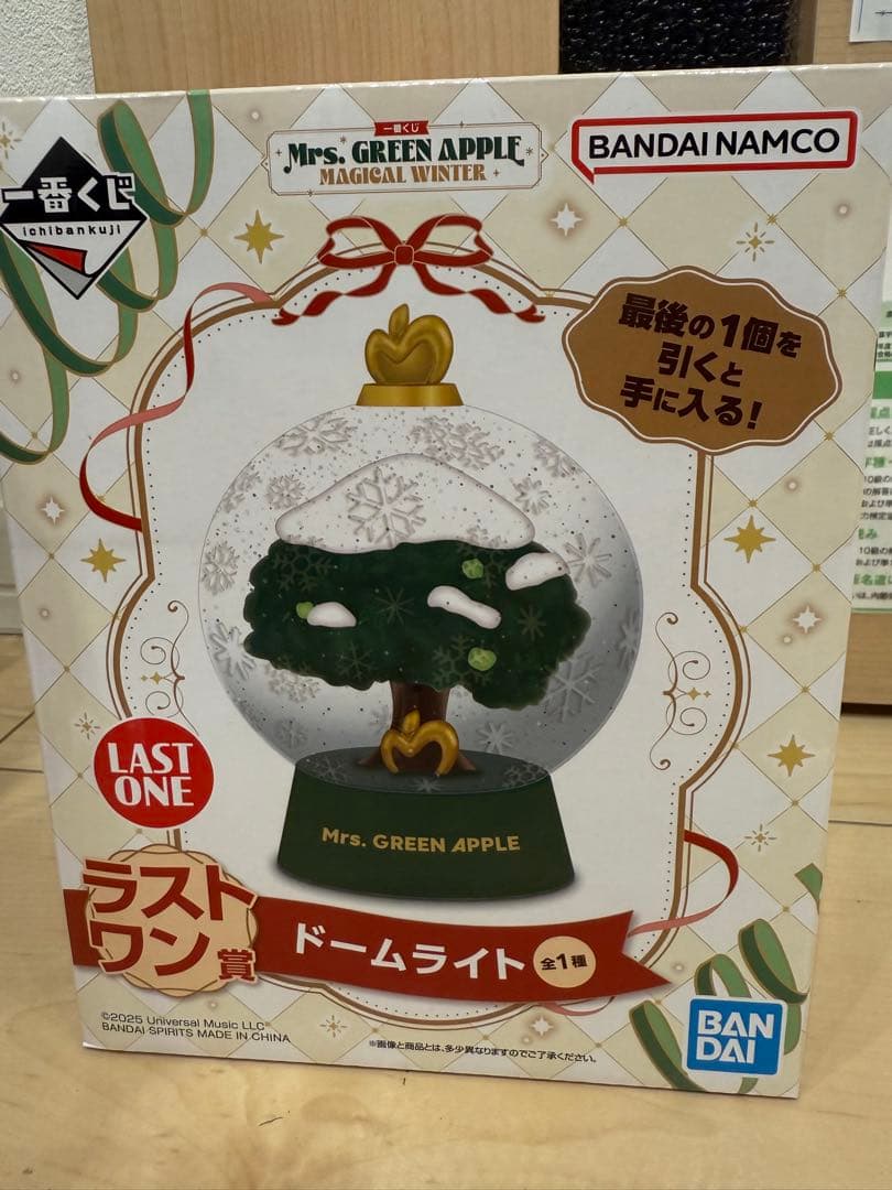 ミセスグリーンアップル　一番くじ　ラストワン賞　ドームライト