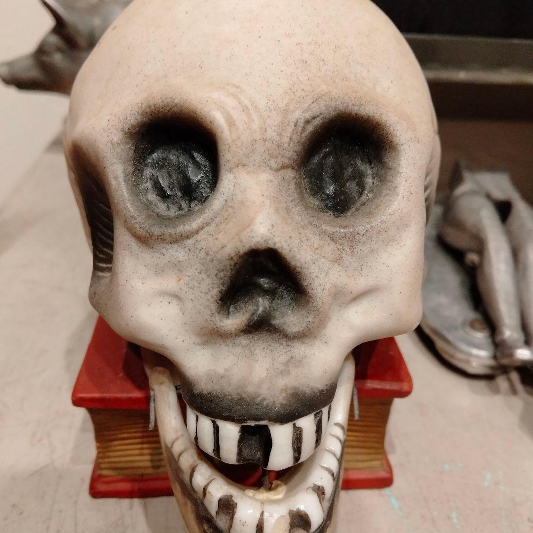 レア 50s スカルオンブック スカル ドクロ　ビンテージ ゴールド