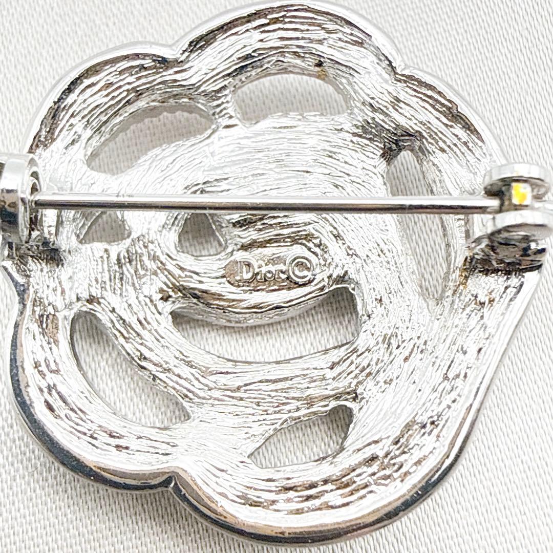 2950-3 人気✨Dior　ブローチ　CD　ロゴ　希少　刻印