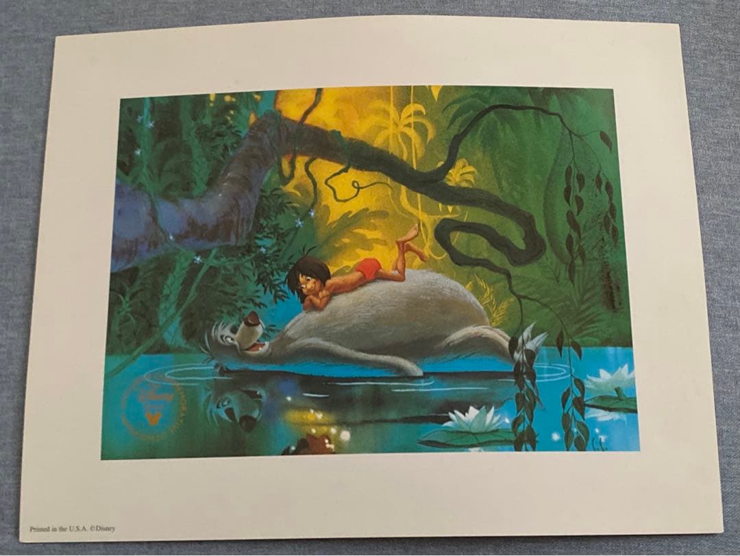 ジャングルブック Jungle Book ディズニー リトグラフ ポスター 絵画