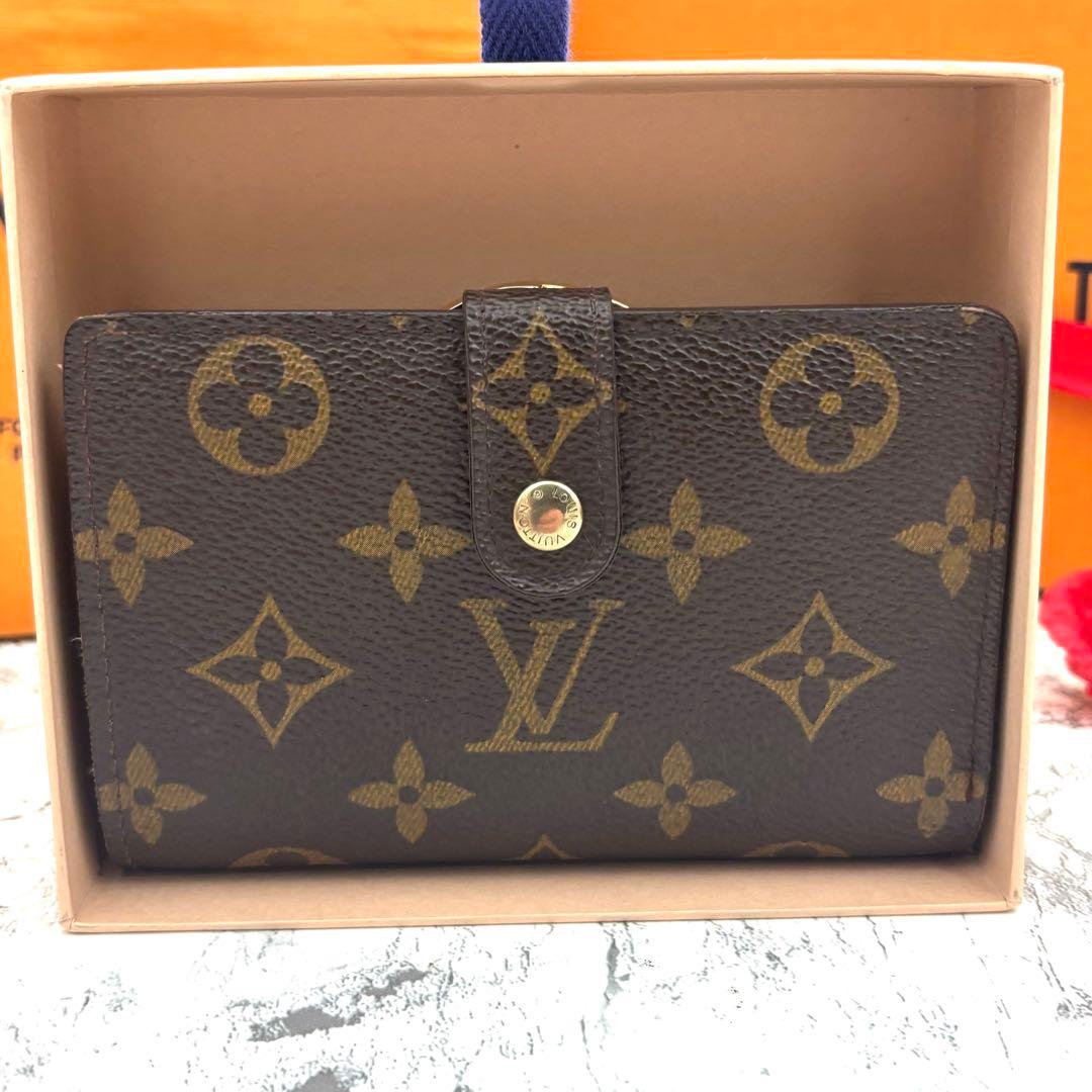 【新品同様】 ルイ ヴィトン モノグラム がま口 ヴィエノワ 折り財布