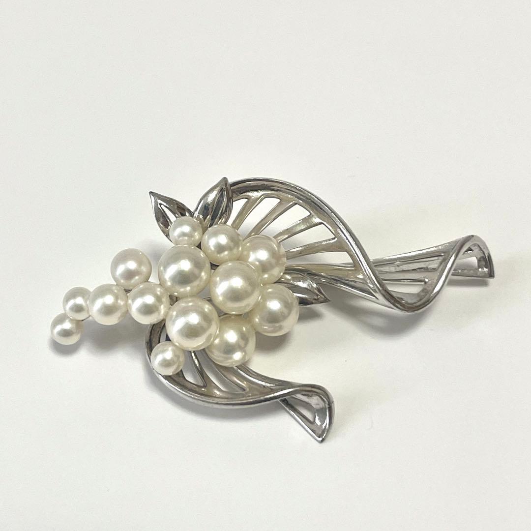 超希少✨皇室御用達 ミキモト アコヤ真珠 パール ブローチ コサージュ 箱つき