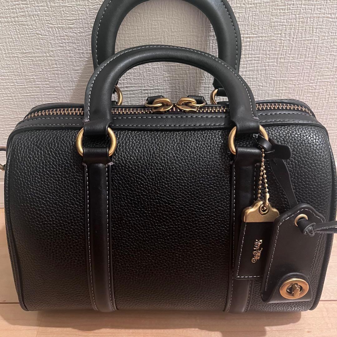 【極美品】COACH ルビーサッチェル ミニボストン 2way ショルダー 黒