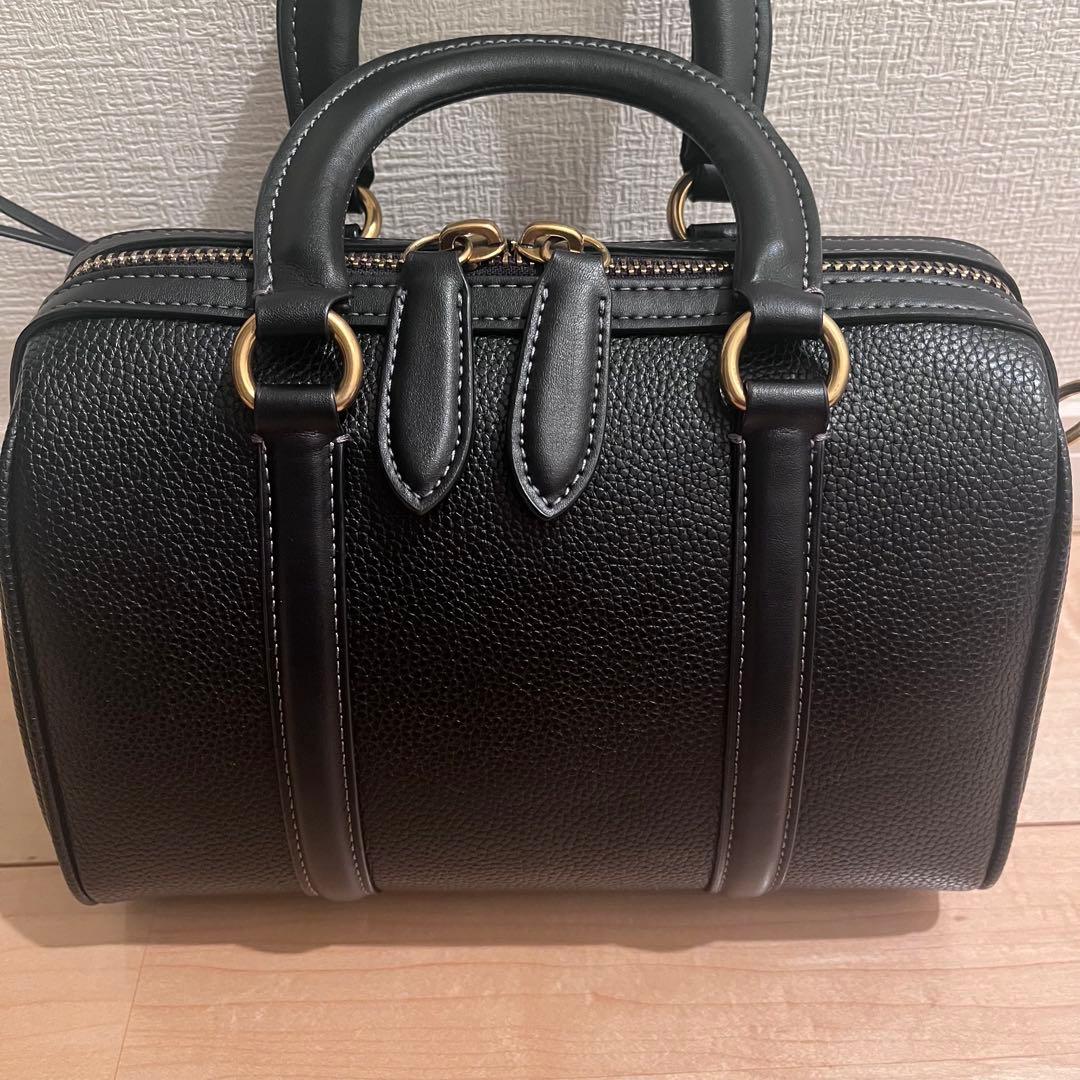 【極美品】COACH ルビーサッチェル ミニボストン 2way ショルダー 黒