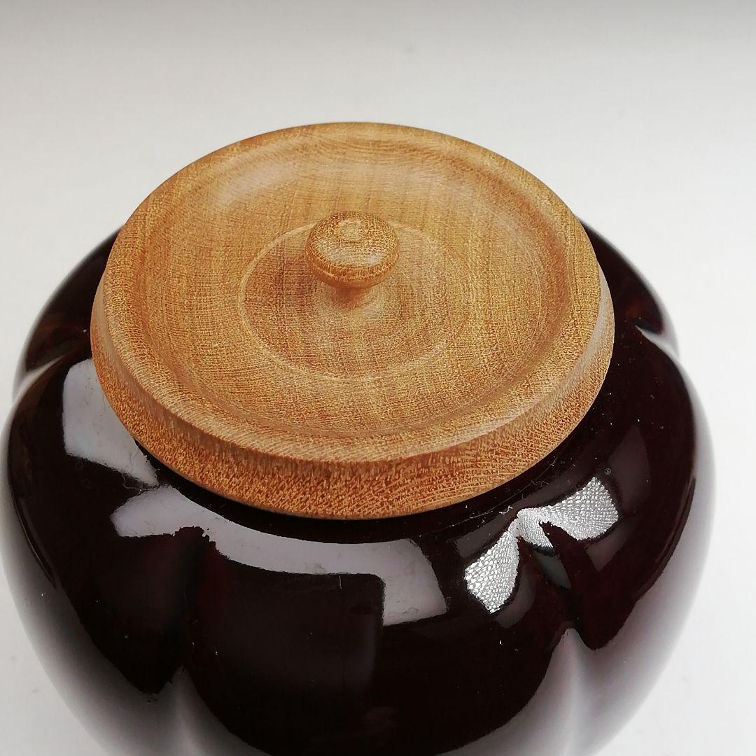 Ｔ８８１　茶入　『如心斎好　阿古陀』『宗山 作』　共箱　茶器　茶道具