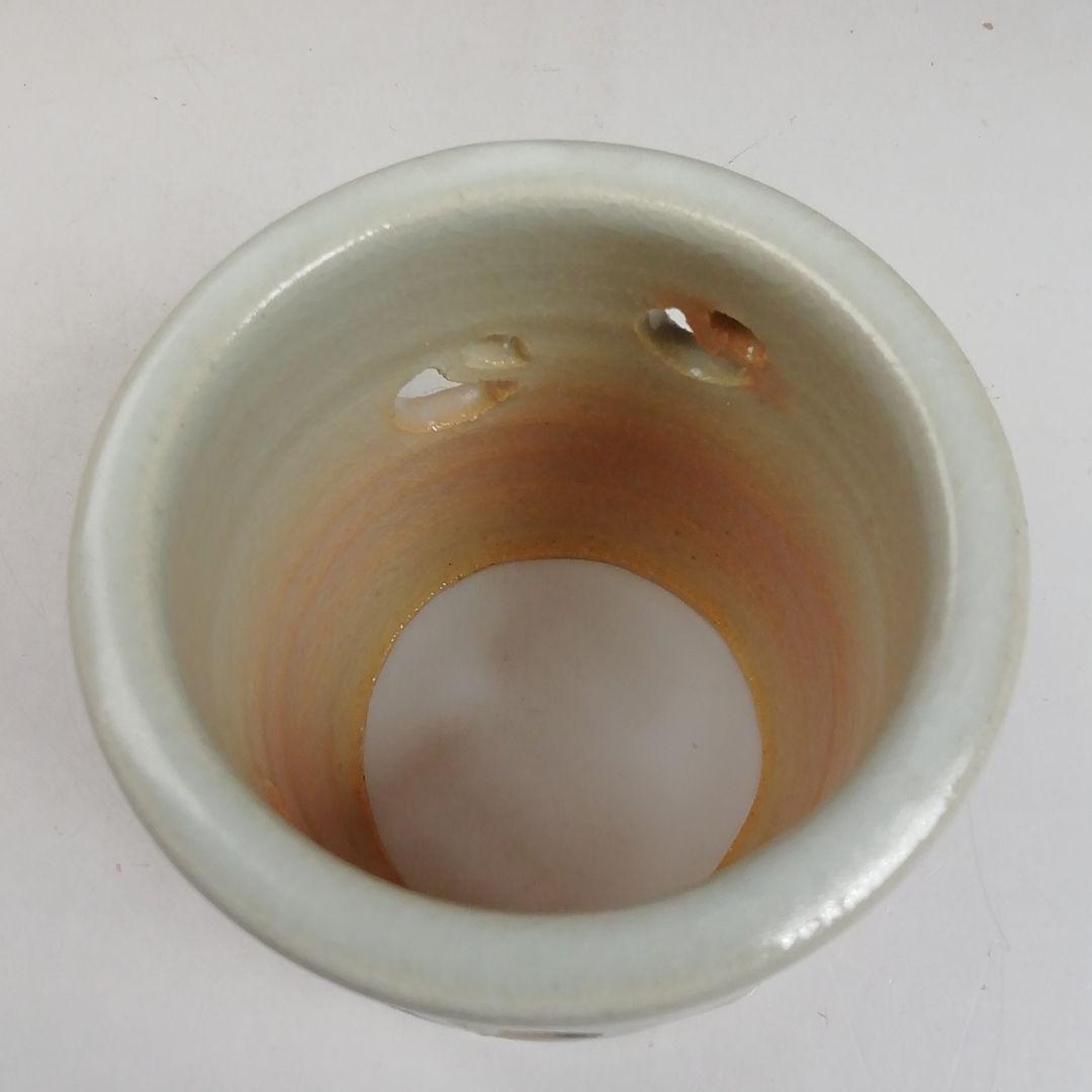 Ｗ６　蓋置　『萩焼』『椿窯　天鵬山 造』　共箱　茶道具