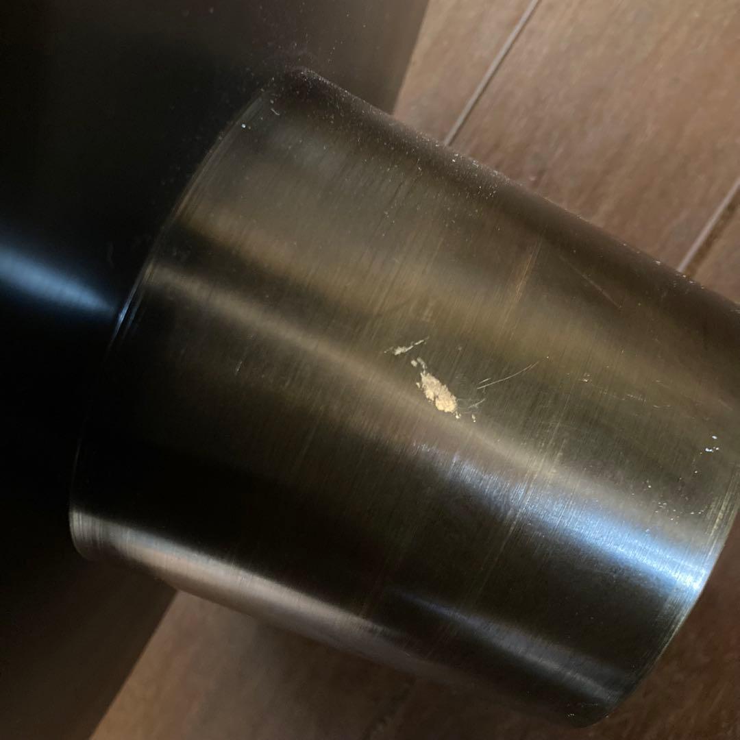 華道具　池坊　薄端　銅製花器　花入　生け花　三足　唐金製　山水　銅器　インテリア