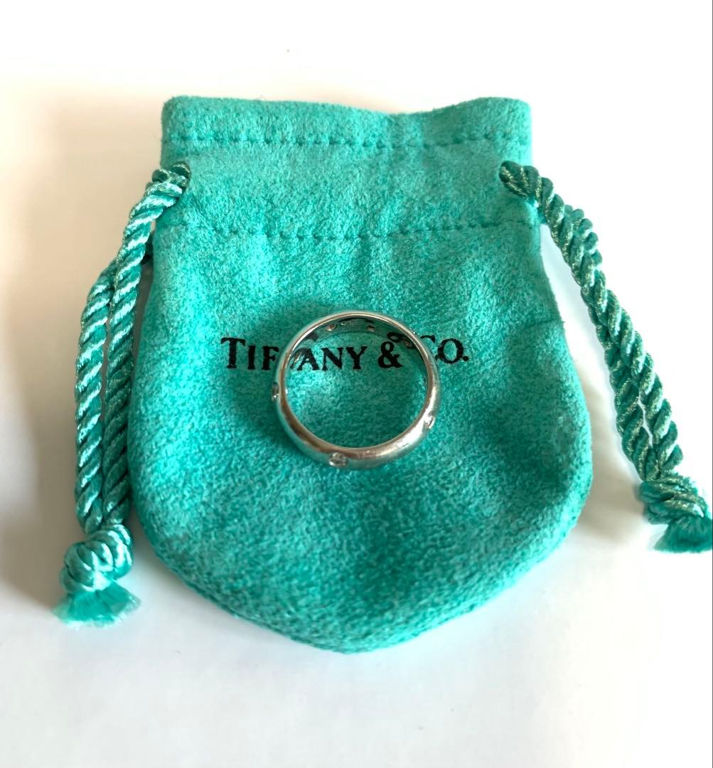 Tiffany&Co. プラチナ ドッツダイヤリング