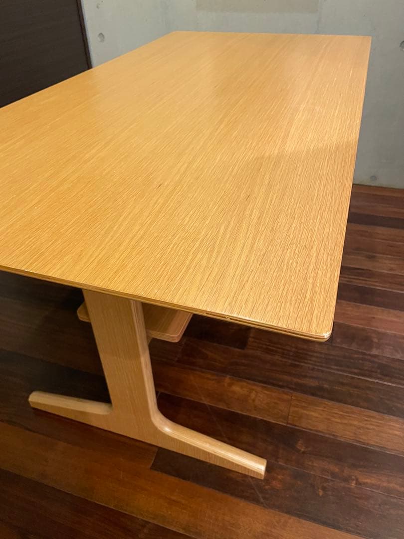 egfa■無印良品■オーク材 リビングでもダイニングでもつかえるテーブル2