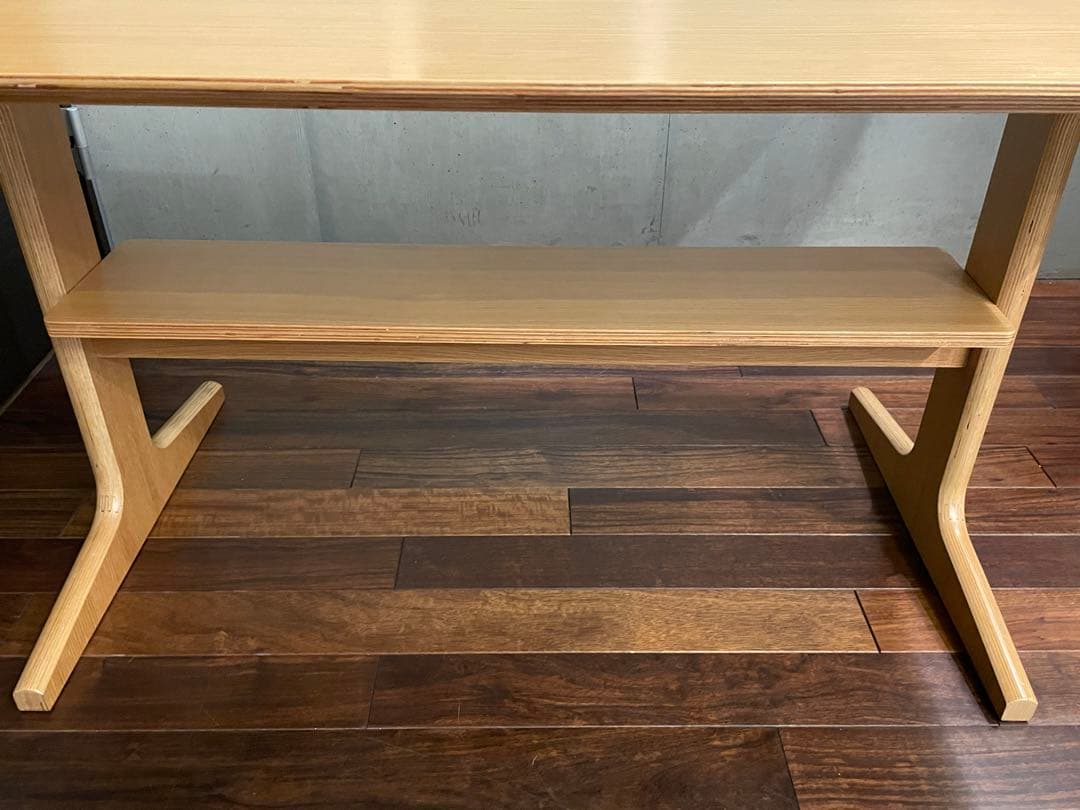 egfa■無印良品■オーク材 リビングでもダイニングでもつかえるテーブル2