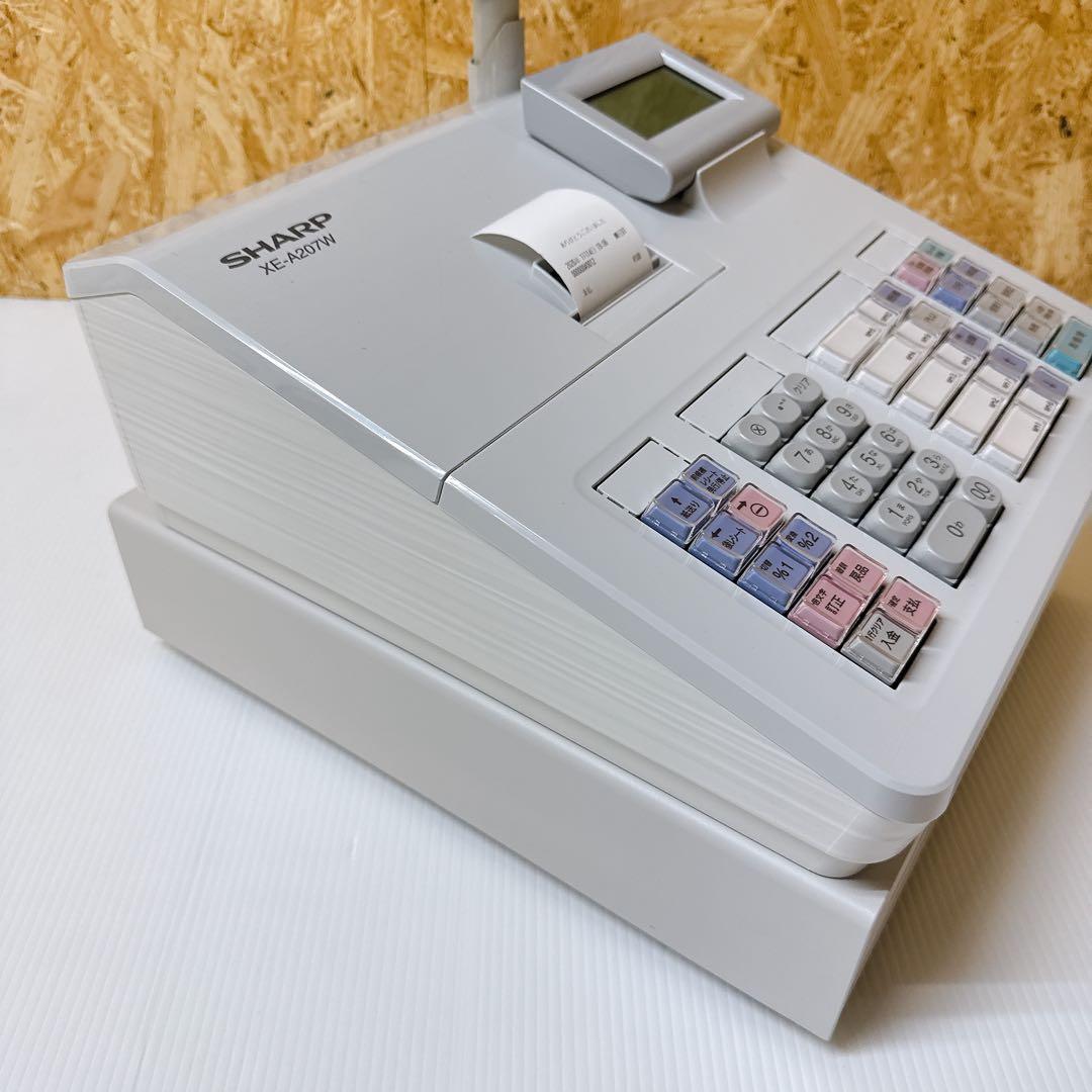 SHARP 電子レジスタ XE-A207W-W クレジット・電子マネー対応