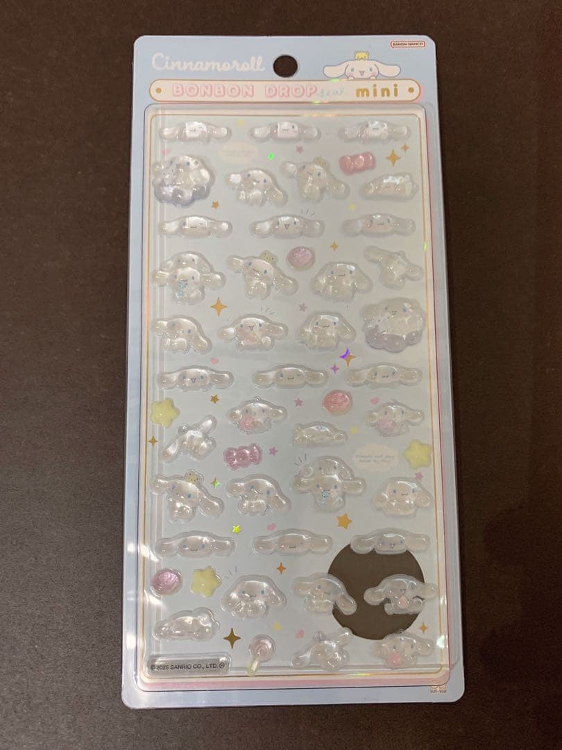 [正規品]新作ボンボンドロップシール:サンリオ7枚セット(おまけ付き)