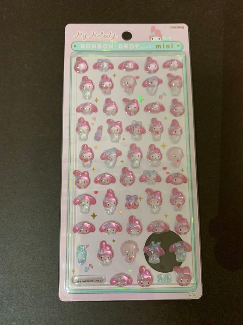[正規品]新作ボンボンドロップシール:サンリオ7枚セット(おまけ付き)
