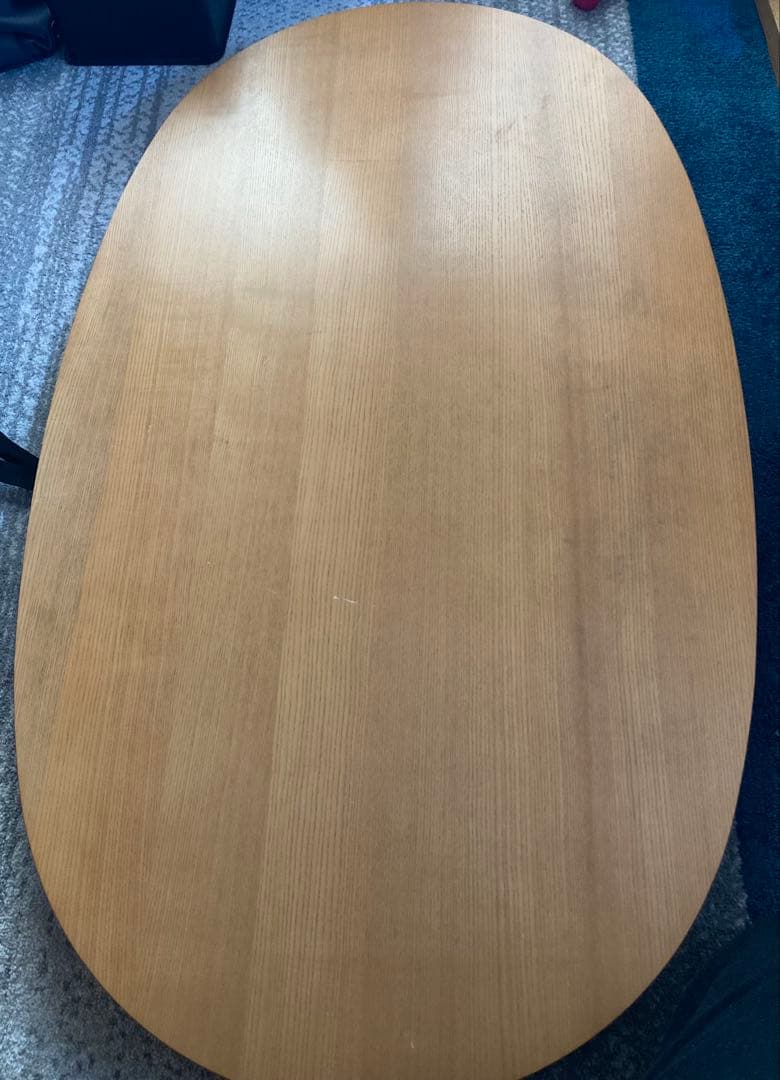 無印良品　MUJI 楕円形こたつ　タモ材　フラットヒーター　2017年式