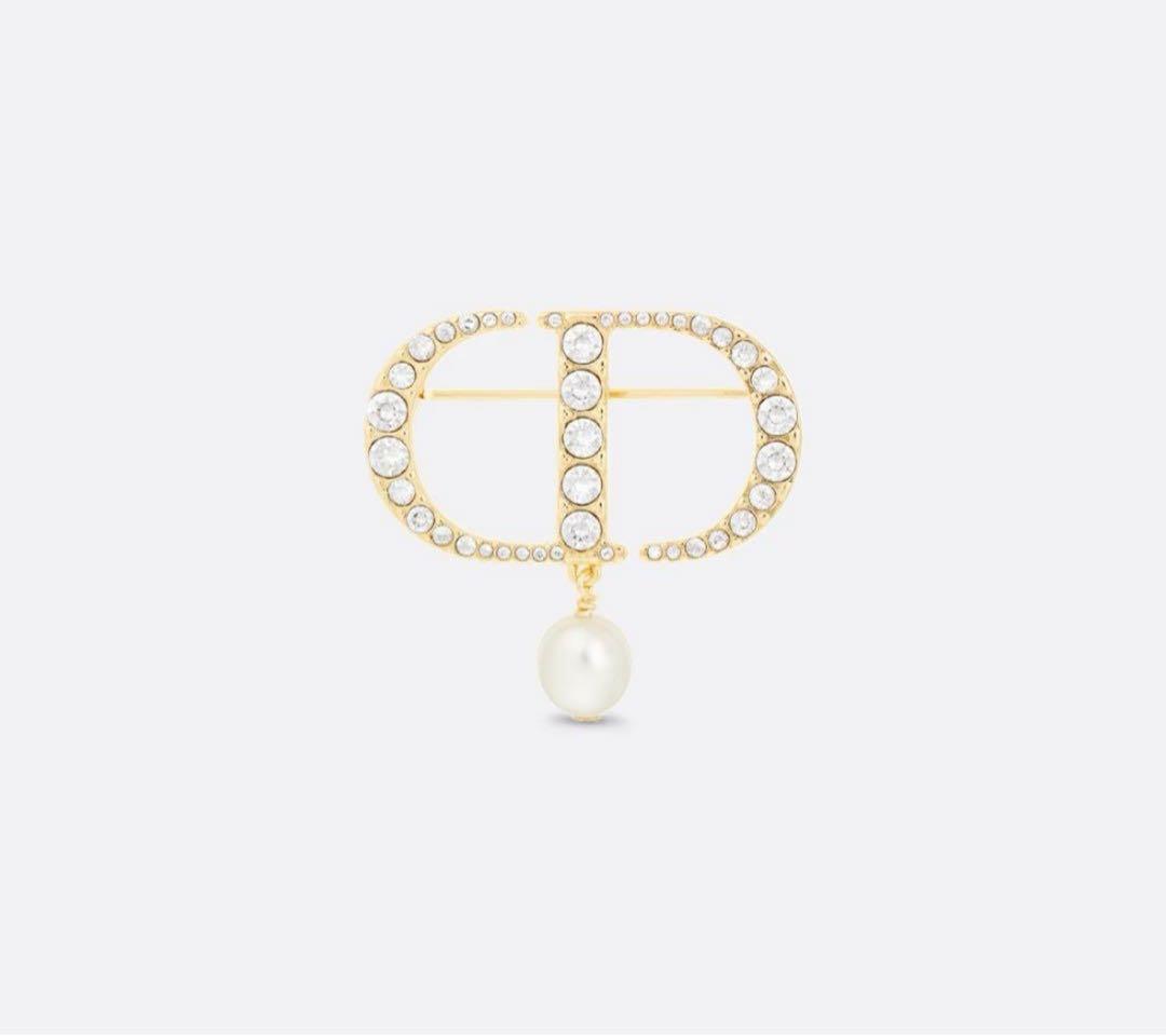 Dior ブローチ　パール　スワロフスキー