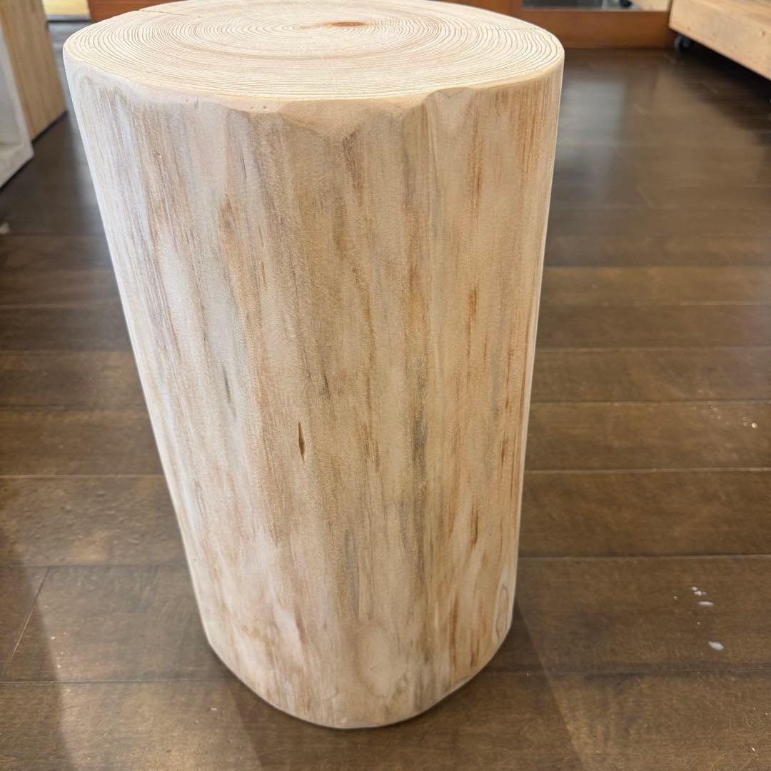 ★H159★天然ヒノキ★丸太★切り株★ちゃぶ台★テーブル★飾り台★スツール