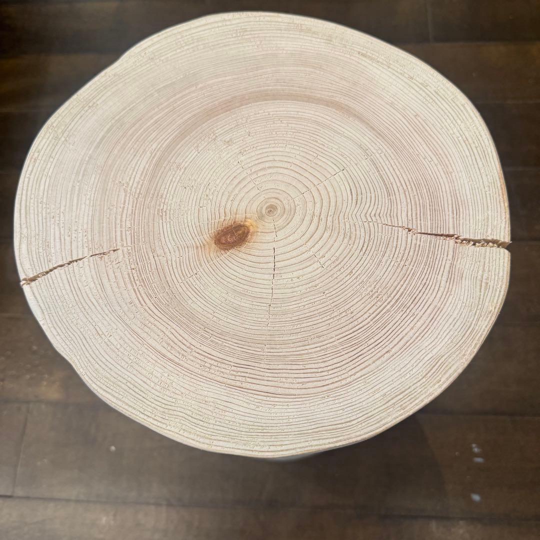 ★H159★天然ヒノキ★丸太★切り株★ちゃぶ台★テーブル★飾り台★スツール