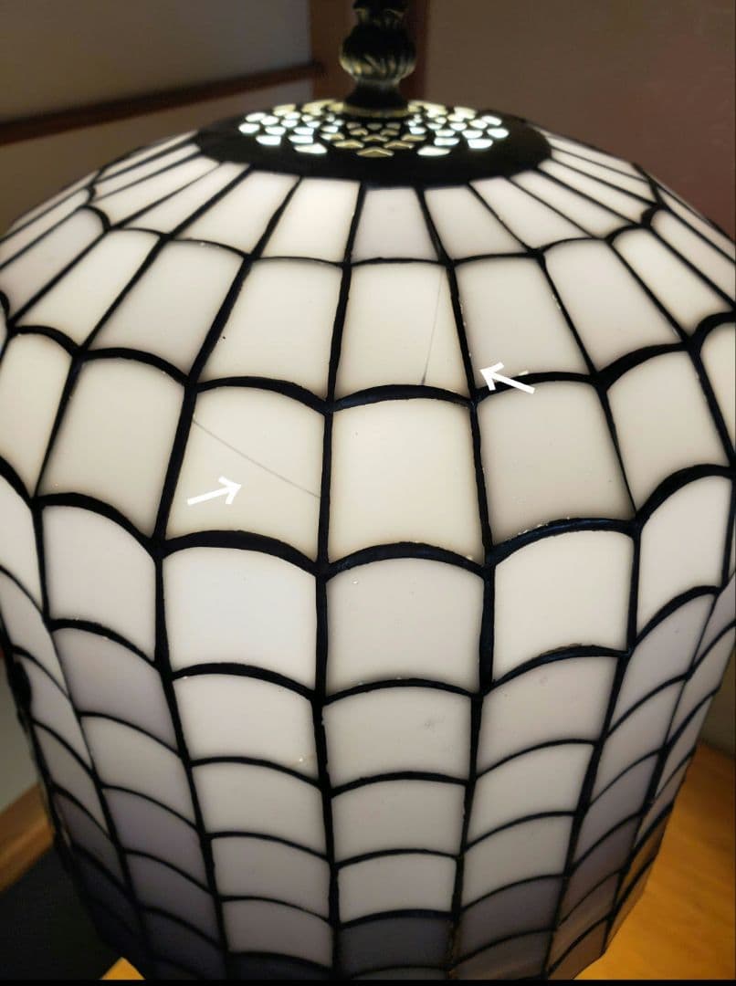 【美色＊】ステンドグラスランプ　カトレア　蘭　大きめ　照明器具　インテリア