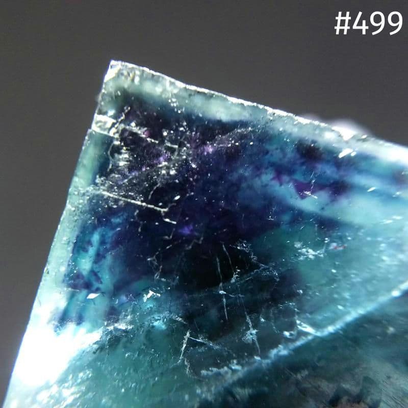 499 オコルス鉱山産 マリンブルー パープル フローライト