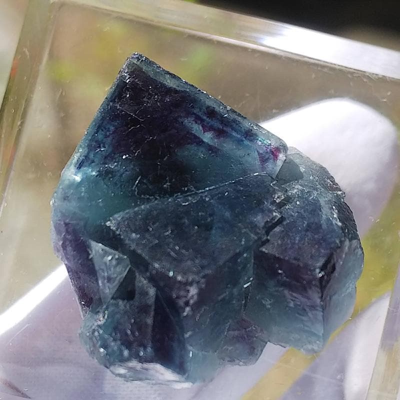 499 オコルス鉱山産 マリンブルー パープル フローライト