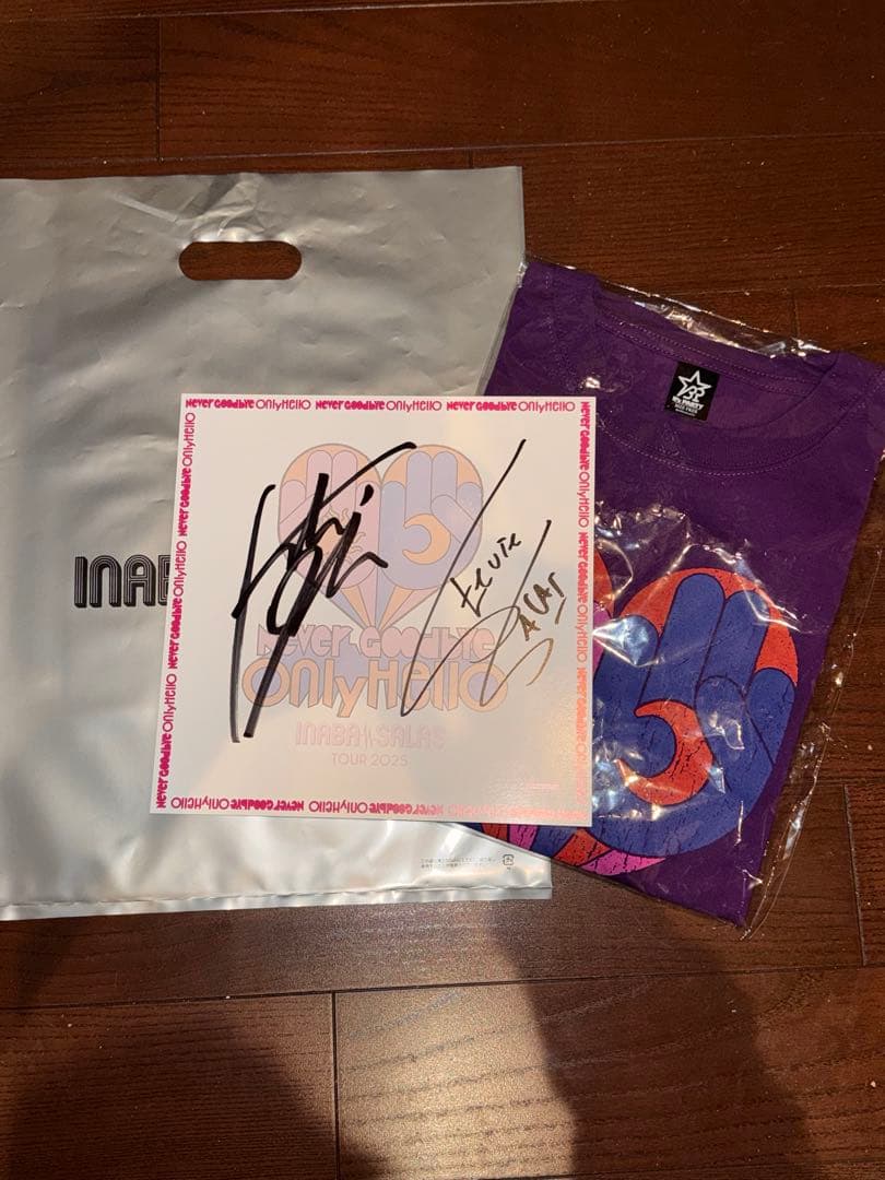 INABA／SALAS TOUR 2025 直筆サイン色紙・FC限定Tシャツ