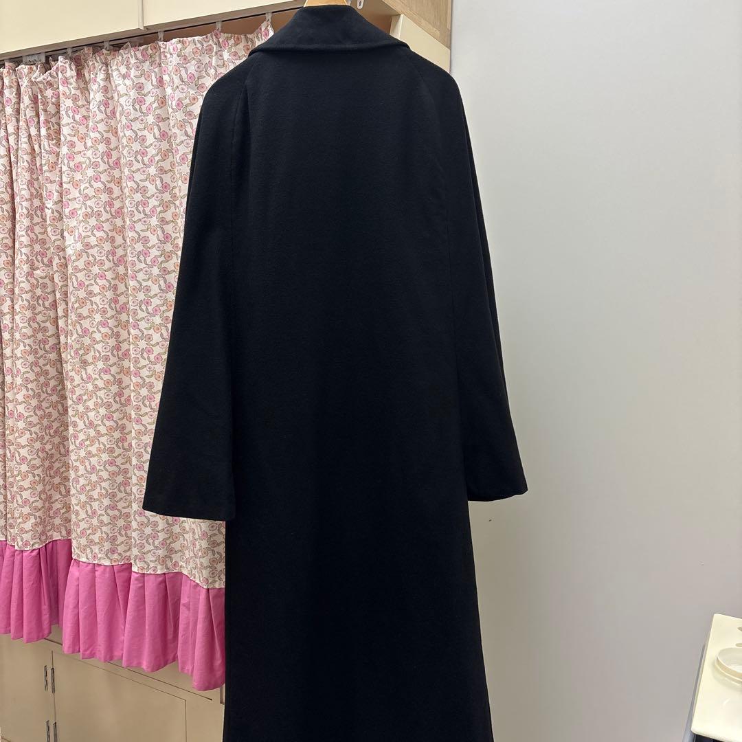 メンズ　インバネス　コート　ブラック